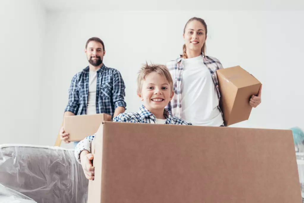 Young family renovating new house